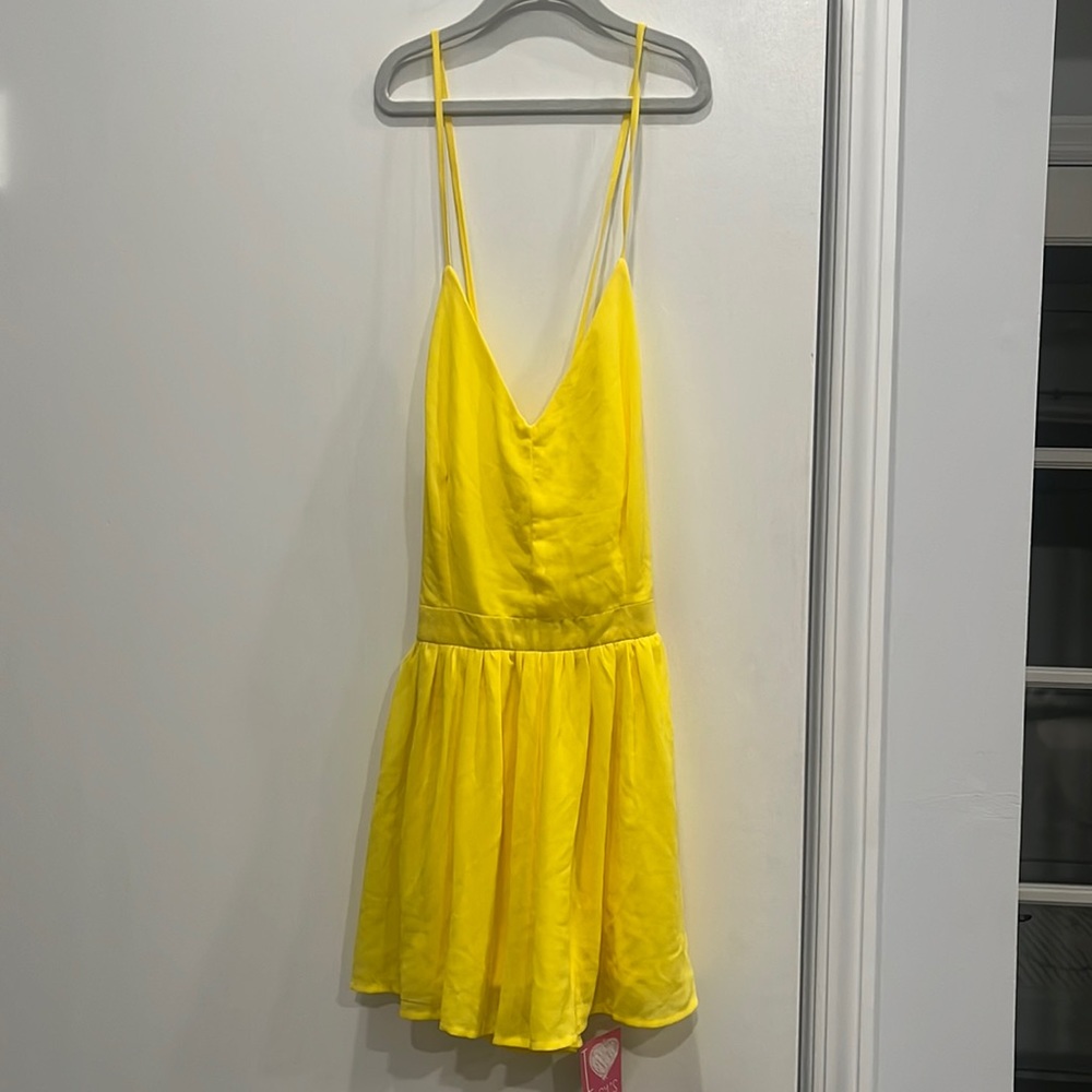 Poetry - Yellow Romper with Criss Cross Back